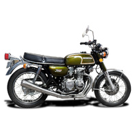 Honda CB350F Four 72-74 Stainless Reverse Cone Exhaust System Product thumb image 4