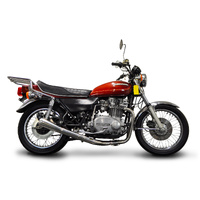 Kawasaki Z750B 1976-1979 2-1 Stainless Reverse Cone Exhaust System Product thumb image 4