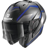 Shark EVO-ES Yari Modular Helmet Black/Blue Product thumb image 4