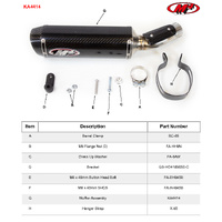 M4 SLIP-ON X-96 CARBON SLIP-ON KAWASAKI ZX-4RR 2023-2024 Product thumb image 4