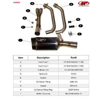 M4 Full System Carbon Fiber Canister Kawasaki Ninja/Z650 2017-2024 Product thumb image 4