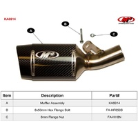 M4 Carbon Street Slayer SLIP-ON Kawasaki ZX6R 2009-2024 Product thumb image 4