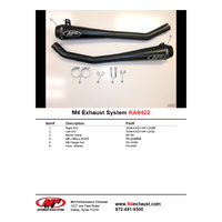 M4 Dual Black Retrodrag SLIP-ONS ZX14 2012-2024 Product thumb image 4