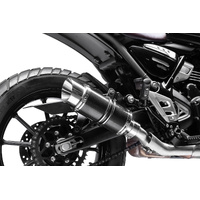 Triumph Scrambler 400X 2024-2026 200MM Round Carbon Exhaust System Product thumb image 4