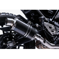Triumph Speed 400 2024-2026 225MM Oval Carbon Exhaust System Product thumb image 4