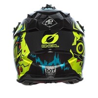 Oneal 2SRS Youth Off Road Helmet Villain V.22 Neon Yellow Product thumb image 4