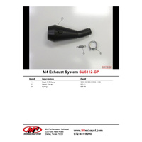 M4 Black GP SLIP-ON GSXR600/750 2011-2024 Product thumb image 4