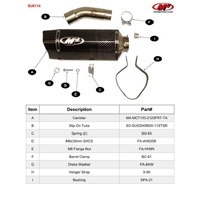 M4 Tech 1 Carbon SLIP-ON GSXR600/750 2011-2024 Product thumb image 4
