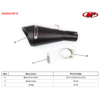 M4 Black GP19 Slip-On Suzuki GSX-S1000 2021-2026 Product thumb image 4
