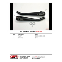 M4 Dual Black RETRO-DRAG SLIP-ONS Hayabusa 2008-2020 Product thumb image 4