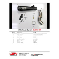 M4 GP Black SLIP-ON GSXR1000 2009-2011 Product thumb image 4