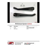 M4 Dual Black RETRO-DRAG SLIP-ONS Hayabusa 1999-2007 Product thumb image 4