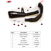 M4 ALL Black Full System RM1 Canister MT09 2014-2020 XSR900 2016-2020 Product thumb image 4