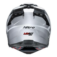 Nitro Helmet MX710 Onyx White/Grey Product thumb image 5
