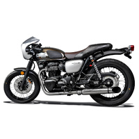 W650 W800 2019-2024 / Complete Systems 410mm Custom Silencers With Turn OUT END 304 Stainless Steel Product thumb image 5