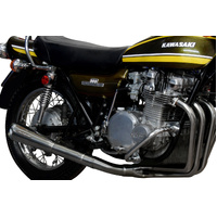 Kawasaki Z1000 Z900 1972-1976 Stainless Reverse Cone Style Exhaust System Product thumb image 5