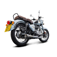 Royal Enfield Classic Bullet 350 2022-2025 Stainless Reverse Cone Exhaust System Product thumb image 5