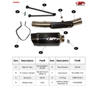 M4 TECH1 Carbon Fiber SLIP-ON System Kawasaki ZX6R 2009-2024 Product thumb image 5