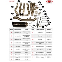 M4 Full System Titanium Midpipe TECH1 Carbon Canister GSXR600/750 2011-2024 Product thumb image 5