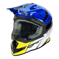 Nitro MX700 Youth Recoil Off Road Helmet Black/Blue/White/Fluro Yellow Product thumb image 6