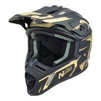 Nitro MX760 Off Road Helmet Satin Black/Gold Product thumb image 6