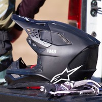 Alpinestars Supertech SM8 Solid Off Road Helmet ECE Matte Black Product thumb image 6