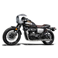 W650 W800 2019-2024 / Complete Systems 410mm Custom Silencers With Slash CUT END 304 Stainless Steel Product thumb image 6