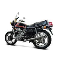 Honda CX500 CX500 Deluxe CX500C Custom 78-81 Stainless Reverse Cone Exhaust Product thumb image 6