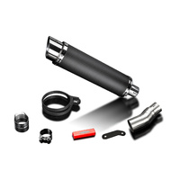 CF Moto 450 MT 2024-2026 350MM Round Carbon Exhaust System Product thumb image 6