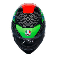 AGV K3 Helmet Kamaleon Black/Red/Green Product thumb image 7