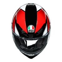 AGV K6 Helmet Hyphen BLK/Red/WHT Product thumb image 7