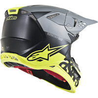 Alpinestars Supertech SM8 Radium Off Road Helmet Matte Black/Fluro Yellow Product thumb image 7