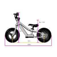 Takani Electric Balance Bike 12'' - TK1224-RS Matte Charcoal Product thumb image 10