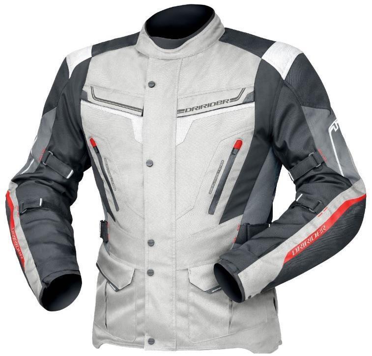 DRIRIDER APEX 5 TEXTILE JACKET GREY WHITE BLACK