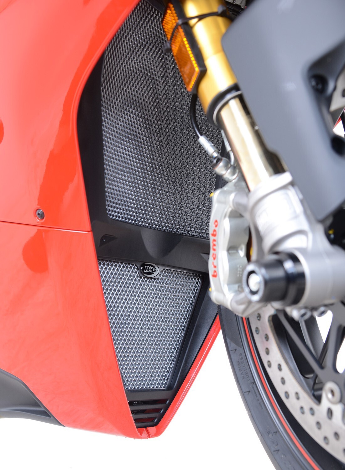 R&G Radiator AND OIL Cooler Guard DUC PANIGALEV4/V4S/Speciale (COLOUR:RED) Product main image