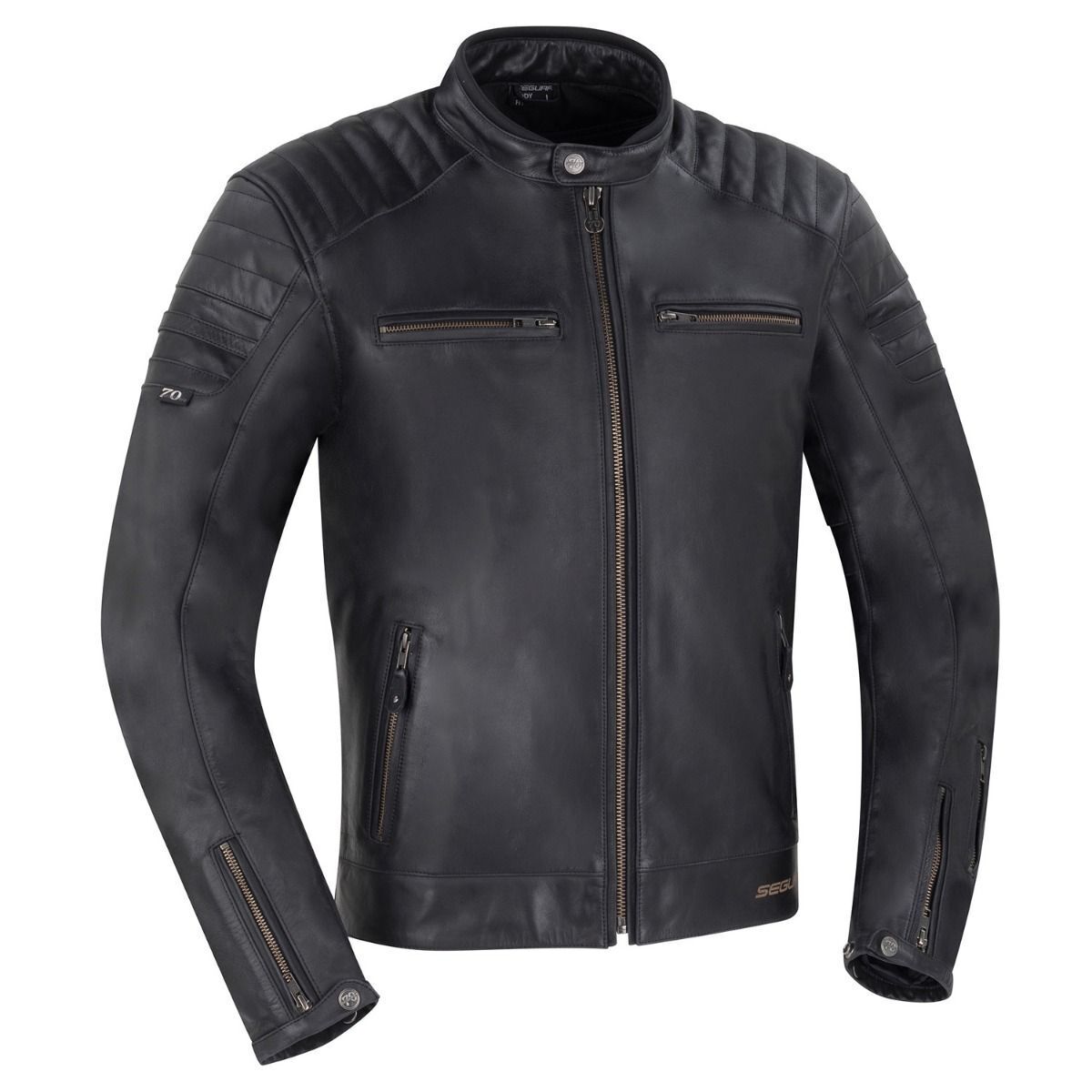 Segura Stripe Black Edition Leather Jacket Product main image