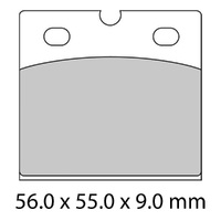 Ferodo Brake Disc Pad Set - FDB108 Cpro Ceramic Grip Pro Compound - Non Sintered for Competition use