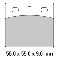 Ferodo Brake Disc Pad Set - FDB108 EF ECO Friction Compound - Non Sinter for Road