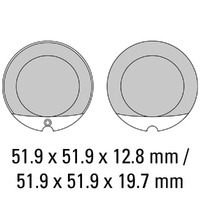 Ferodo Brake Disc Pad Set - FDB119 P Platinum Compound - Non Sinter for Road or Competition