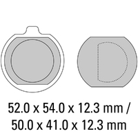 Ferodo Brake Disc Pad Set - FDB132 P Platinum Compound - Non Sinter for Road or Competition