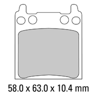 FERODO Brake Disc Pad Set - FDB134 P Platinum Compound - Non Sinter for Road or Competition