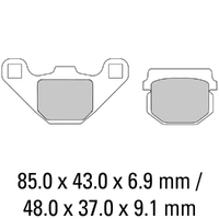 Ferodo Brake Disc Pad Set - FDB313 SG Sinter Grip SG Compound - Road, Off-Road or Competition