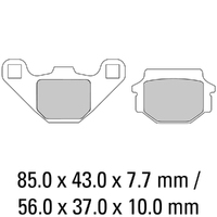 Ferodo Brake Disc Pad Set - FDB314 EF ECO Friction Compound - Non Sinter for Road Product thumb image 1