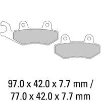 Ferodo Brake Disc Pad Set - FDB497 EF ECO Friction Compound - Non Sinter for Road Product thumb image 1