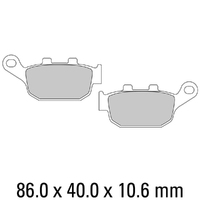 Ferodo Brake Disc Pad Set - FDB531 EF ECO Friction Compound - Non Sinter for Road Product thumb image 1