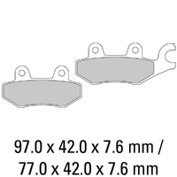 Ferodo Brake Disc Pad Set - FDB631 EF ECO Friction Compound - Non Sinter for Road Product thumb image 1