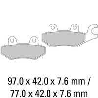 Ferodo Brake Disc Pad Set - FDB631 P Platinum Compound - Non Sinter for Road or Competition