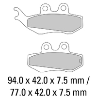 Ferodo Brake Disc Pad Set - FDB677 AG Argento Compound - Non Sinter for Road Product thumb image 1