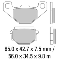 Ferodo Brake Disc Pad Set - FDB828 P Platinum Compound - Non Sinter for Road or Competition