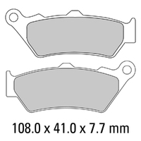 Ferodo Brake Disc Pad Set - FDB2006 EF ECO Friction Compound - Non Sinter for Road